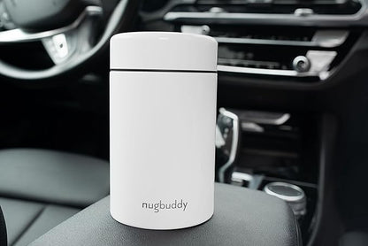 Smell Proof Container - Vacuum Insulated With Nested Glass Jar - UV Protection, Temperature Controlled Storage - Air Tight Stash Jar - Whiteboard Finish + Marker Included- 300 ml (3/4 Oz)