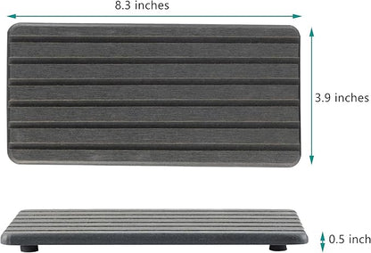 2 PCS Water Absorbent diatomite Coasters, 8.3" x 4" Water Absorbing Stone Tray for Sink, Stone Drying mat for Kitchen Counter, Stone soap Tray Used for Hand Soaps & toiletries & Plants