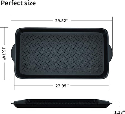 Matace 1 Pack Rubber Small Boot Tray for Entryway,Boot Mat,Shoe Tray,Shoe Mat for Indoor and Outdoor Use, 27.95"x 15.74" (Pack of 1)