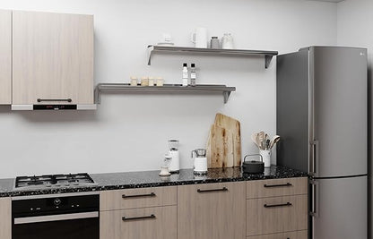 AmGood 48" Long X 8" Deep Stainless Steel Wall Shelf | NSF Certified | Appliance & Equipment Metal Shelving | Kitchen, Restaurant, Garage, Laundry, Utility Room