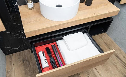 PROBLEM FIXED Hot Tools Organizer | Heat-Resistant Mat for Styling Tools up to 428°F | Drawer Organizer | 14.75" x 9.5" x 1"