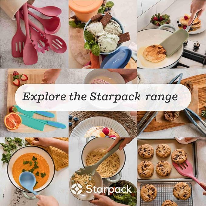 Starpack 'Inside Scoop' Ice-Cream Storage Container for Freezer (2 Pcs) - 1.5 Quart Ice Cream Containers for Homemade Ice Creams - Reusable Dessert Containers with Lids - Leak-Free Lids (Silicone)