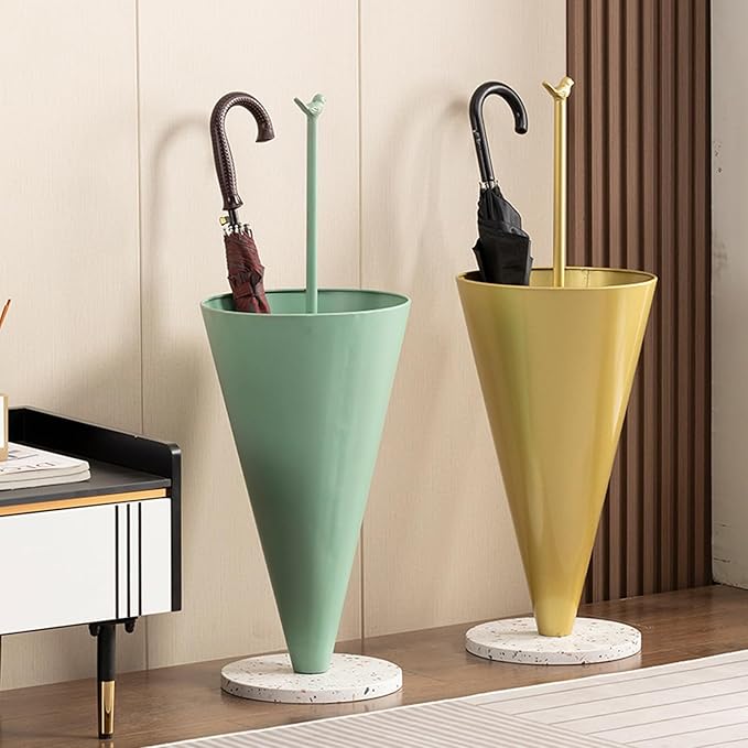 Metal Entrance Umbrella Stand Holder Indoor，Umbrella shape,Modern tall Large Capacity Umbrella Storage stand ， For Hotel，Offices，home，Commercial(Gold)