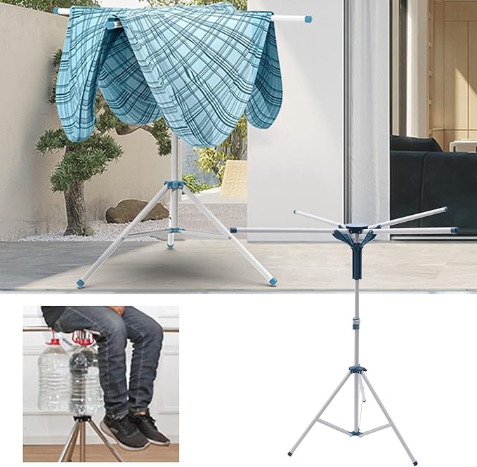 Clothes Drying Rack Outdoors Umbrella Drying Racks Folding Clothing Rack for Outside Adjustable Laundry Racks for Indoor Balcony Laundry Room