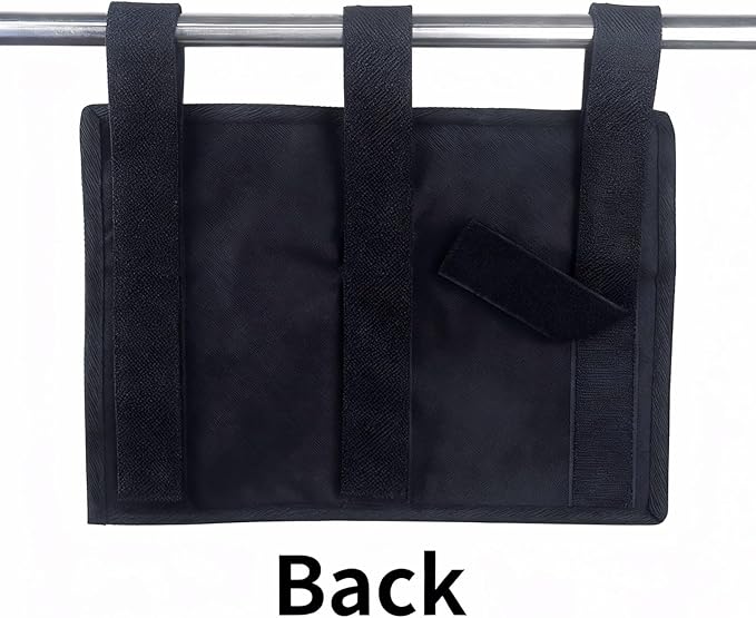 UlifeBetter Hanging Bedside Caddy Bedside Organizer Bunk Bed Storage Bag Hanging Pocket for Camp, Dorms & Hospital Bed Rails More (Black 4 Pockets)