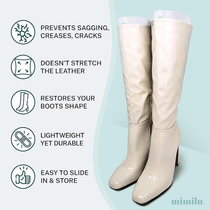 MIMILU 10 Pieces (5 Pairs) Boot Shaper Form Inserts. Stand Up Shape Holder For All Types Of Boots