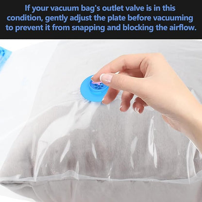 kissleaf Electric Pump for Vacuum Storage Bags, Air Pump Storage Bags,Portable Vacuum Pump for Various Vacuum Sealer Bags, Suitable for Common Vacuum Bags-Black (No storage bags)