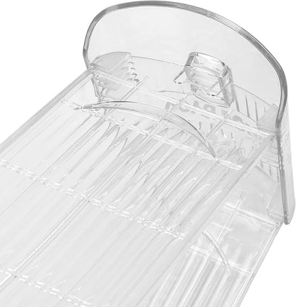 HOIGON 14 Pack Clear Shoe Slots Organizer, Adjustable Double Deck Shoe Rack, Stackable Design for Closet and Store, Space-Saving Shoe Display
