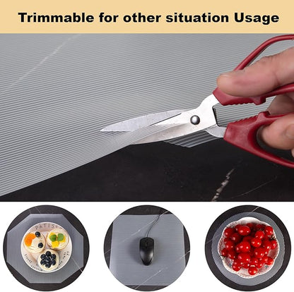 Shelf Liner, 11.8 Inches x 20 FEET Non-Slip Kitchen Cabinet Liner, Washable Oil-Proof Non-Adhesive Contact Paper for Kitchen Drawer, Cabinet, Shelves, Cupboard, Refrigerator, Storage, Desk, Countertop