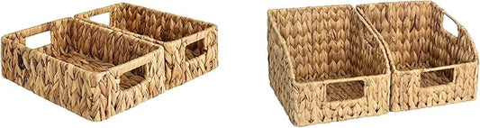 StorageWorks Wicker Baskets for Organizing in Kitchen and Bathroom