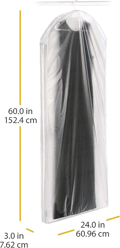 Whitmor 5003-20 Zippered Gown Bag, Clear