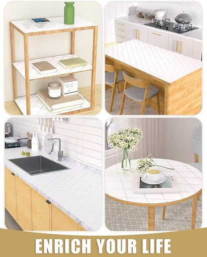 Shelf Liners for Kitchen Cabinets Non-Adhesive, Non-Slip Thickened Shelf Paper Waterproof Washable for Drawer Dresser Pantry Shelve Bathroom Protector Liner