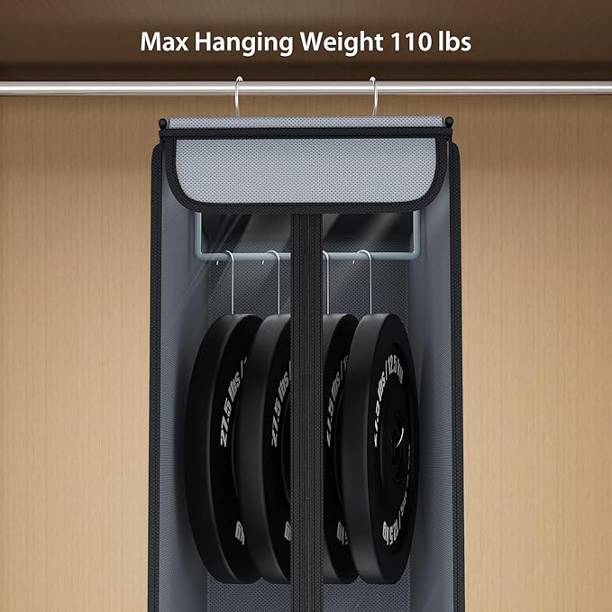 Univivi Garment Bags for Hanging Clothes 40", Hanging Garment Bags for Closet Storage with Large Clear Window, Garment Storage Bags for Suits, Coats, Dresses, 2 Pack