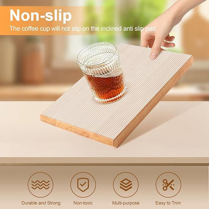 FEXIA Shelf Liners for Kitchen Cabinets Non-Slip Drawer Liner 16 Inches x 20 FT Waterproof & Oil-Proof Non Adhesive Durable Material Fridge Liner for Shelves (2 Rolls)