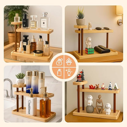 Piegricdiat Bathroom Countertop Organizer,Vanity Organizer and Storage for Cosmetic Skincare Perfume, Ideal Storage Solution for Perfumes, Cosmetics, Spices, Handmade Toys, Office Supplies.