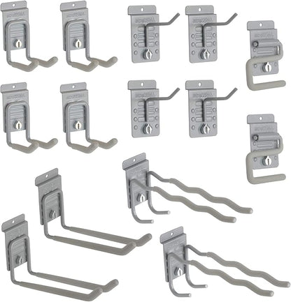 14 Hook Slatwall Accessory Starter Kit Bundle
