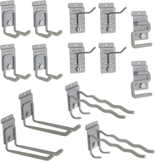 14 Hook Slatwall Accessory Starter Kit Bundle