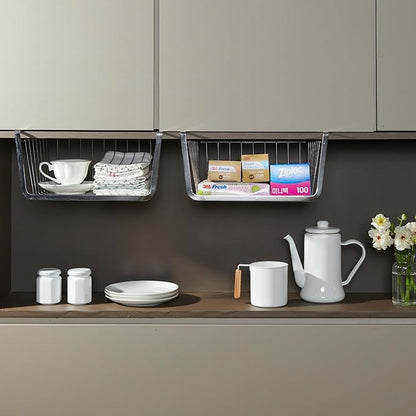 Upper Cabinets Hanging Shelf (Stainless Steel, 6.2" H x 12" W x 9.8" D)