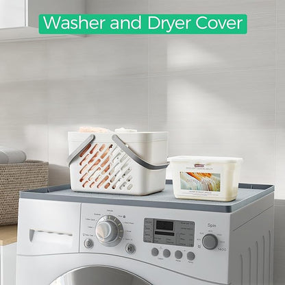 TRZZ Silicone Waterproof Under Sink Mat 34" x 19", Drip Tray and Cabinet Liner for Kitchen and Bathroom, Prevents Water Damage and Organizes Cabinets (Grey)