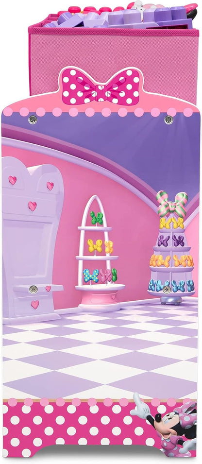 Disney Minnie Mouse Deluxe 9 Bin Design and Store Toy Organizer by Delta Children, Greenguard Gold Certified