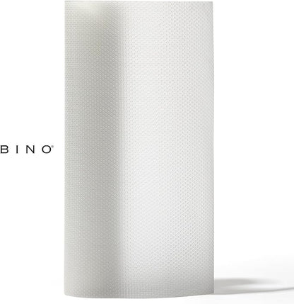 BINO | Non Adhesive Shelf Liner Roll - Dotted Clear, Non Slip Drawer and Shelf Liner for Kitchen Cabinets