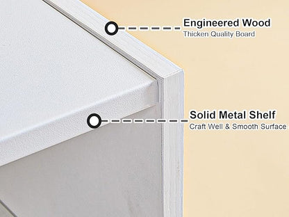 White Shoe Rack Organizer for Closet, 2-Tier Expandable Shoe Shelf, Stackable Iron Wood Combination Small Shoe Racks Shelves for Closets, Entryway,Small Space,Hallway,Garage,6-12 Pairs,Patent Pending