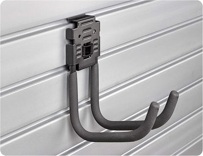 HandiWall Basic Accessory Kit with Locking Brackets for Garage Slatwall Panel Organization