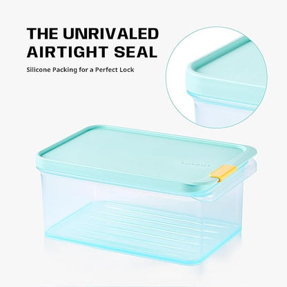 LocknLock HFL106 Freezer Fit Plastic Food Storage Container with Lid for Kitchen, Lunch, Meal Prep, and Leftovers, BPA-Free, Airtight, Leakproof, Microwave, Dishwasher-Safe, 3.5L