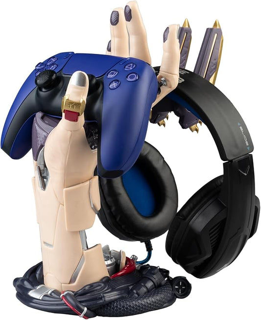 Grupo Erik Cyberpunk Gaming Controller Holder | Gaming Headset Stand | Gaming Stuff & Gaming Room Decor | Controller Stand Perfect for Gamer Gifts | 6.3 x 7.9 x 10.8 in