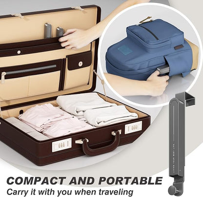 Over The Door Collapsible Drying Rack - Portable & Foldable, Indoor Small Hanging Clothes Drying Rack, Grey 2 Pack