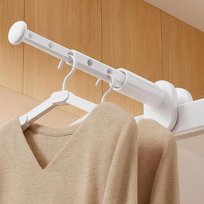 2 Pack Clothes Drying Rack for Travel Retractable Bar Laundry Hanger Portable Collapsible for Student Accommodation, Travel,Car,Suitcase (2)