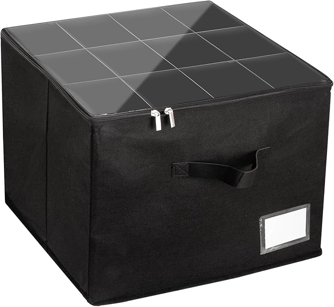 Fewile Shoe Organizer for Closet, Fits up to 12 Pairs, Foldable Shoe Storage Containers with Clear Cover, Large Adjustable Shoe Box Organizers, Space Saving Shoes Holder
