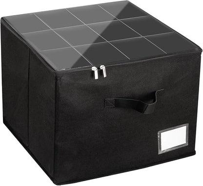 Fewile Shoe Organizer for Closet, Fits up to 12 Pairs, Foldable Shoe Storage Containers with Clear Cover, Large Adjustable Shoe Box Organizers, Space Saving Shoes Holder