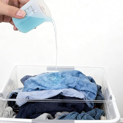 2pcs Silicone Laundry Detergent Measuring Cup Laundry Measuring Cup, Double-Sided Scale Silicone Dispenser Cups Reusable for Liquid Flexible Washable Liquid Detergent Cups for Home Dormitory Hotel