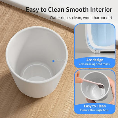 2 PCS Toothbrush Cup 10.5oz Reusable Unbreakable Bathroom Tumbler, Easy to Clean Plastic Bathroom Cup Toothbrush Holder for Bathroom Counter Organizer