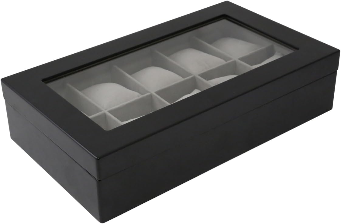 Bey-Berk Wood Watch Case, Matte Black
