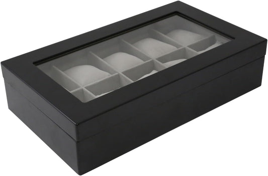 Bey-Berk Wood Watch Case, Matte Black