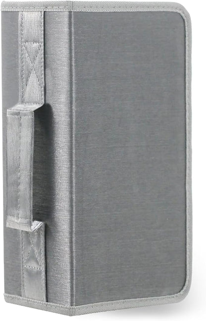 DVD Case CD Storage,128 Capacity CD Cases Holder DVD Storage Case Holders CD DVD Disc Case Storage Wallet Binder for Car Home Office Travel (128 Silvery)