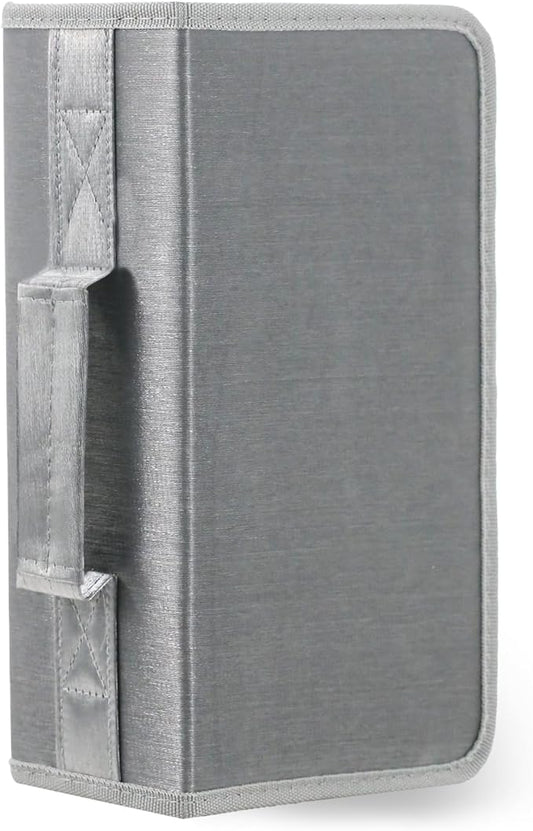 DVD Case CD Storage,128 Capacity CD Cases Holder DVD Storage Case Holders CD DVD Disc Case Storage Wallet Binder for Car Home Office Travel (128 Silvery)