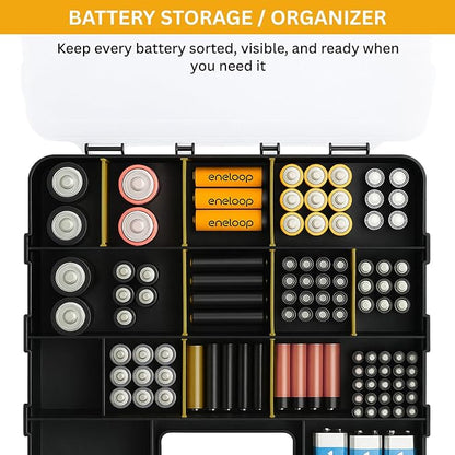 Andalus Tools Organizer Box, Small Parts Storage 34-Compartment Double-Sided Portable Hardware Organizer Removable Plastic Dividers for Screws, Nuts, Bolts, Nails – Yellow (2 Pack, 12.5" x 10.5" x 3")