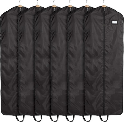 Covermates Keepsakes Garment Bag Set - Premium Polyester - Full Length Zipper - ID Window - Carrying Handles - Closet Storage, Black