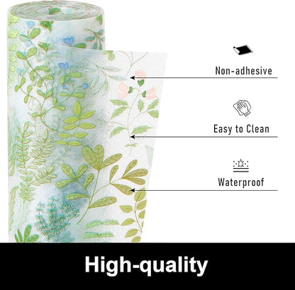 Cooyes Shelf Liner Drawer Liners, Shelf Liners for Kitchen Cabinets, Non Adhesive Cabinet Liner, EVA Waterproof Non-Slip Refrigerator Liners for Kitchen, Drawer（17.5" W x 360" L）