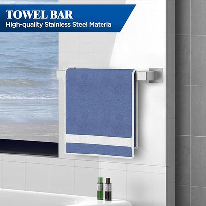 10-Pieces Brushed Nickel Bathroom Accessories Set, Bath Towel Bar Set, SUS 304 Stainless Steel Bathroom Hardware Set, Towel Holder, Towel Racks for Bathroom Wall Mounted