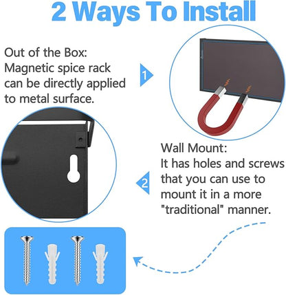 Magnetic Paper Towel Holder for Fridge, Kitchen Countertop Organizers Magnetic Shelf and Wall Mount Storage