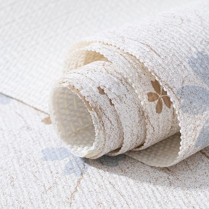 RAY STAR 18X96 Inch Shelf Liner for Kitchen Cabinets, Non-Adhesive Cabinet Liner Washable, PVC Drawer Liner for Dresser Non-Slip Bathroom (Floral)(5 Roll)