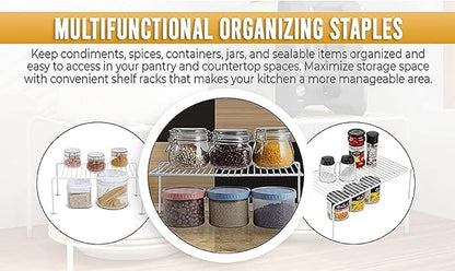 YBM Home 2554v Shelf Organizer and Storage Rack, 12"L x 10"W x 5"H, Silver