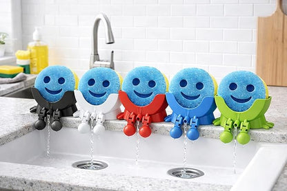 Drip Daddy Peeing Sink Caddy Rack with Drainage – Funny Scrub Sponge Holder & Soap Organizer, Compact Kitchen Countertop Storage Stand Accessory (Green)