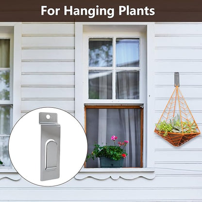 Slatwall Utility Hooks, 10pcs Metal Notch Picture Display Hooks Commercial Slatwall Picture Hook Hangers Painting Hook for Photo Frame Painting Arts Center Slat Panel (Silver)