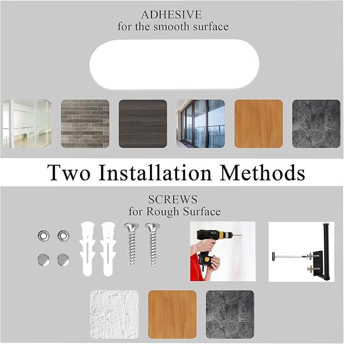 Paper Towel Holders,Paper Towels Rolls,Paper Bulk- Self-Adhesive Under Cabinet Wall Mount Countertop,Both Available in Adhesive and Screws,for Kitchen, Pantry, Sink, Bathroom，Stainless Steel-Gold