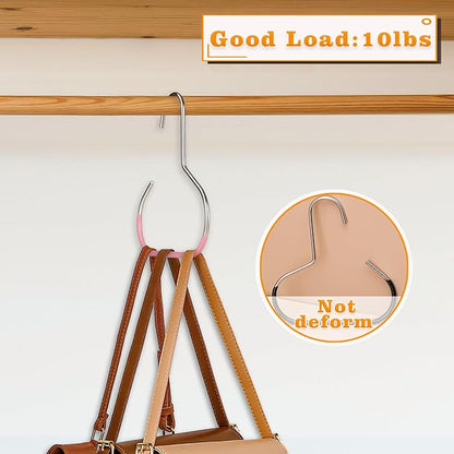 Vinommart 4 Pack Hat Organizer for Baseball Caps, Baseball Hanger Holder for Closet, Ball Cap Hat Racks Storage Organizer for Caps Beanie Belt Tie Purse